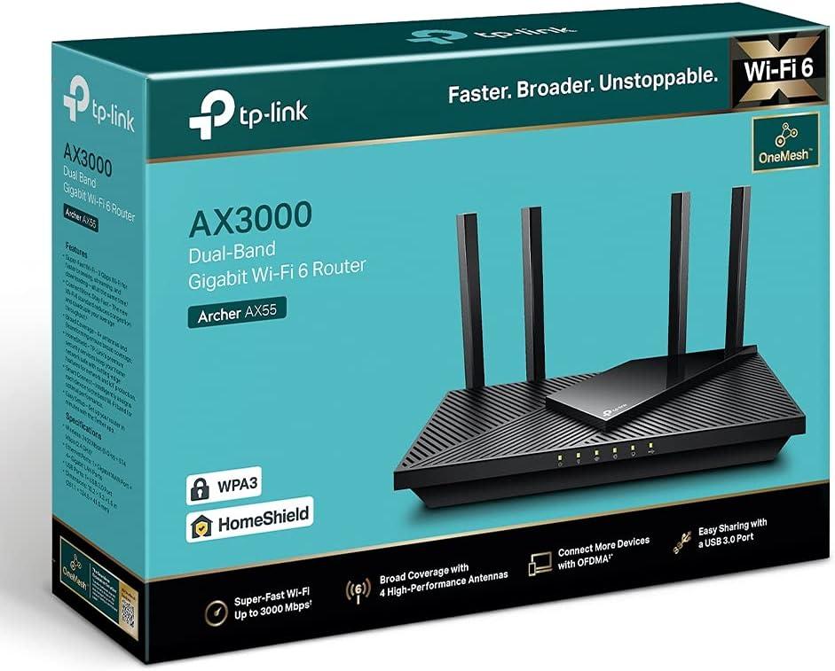 TP-Link Archer AX55 WiFi 6 router