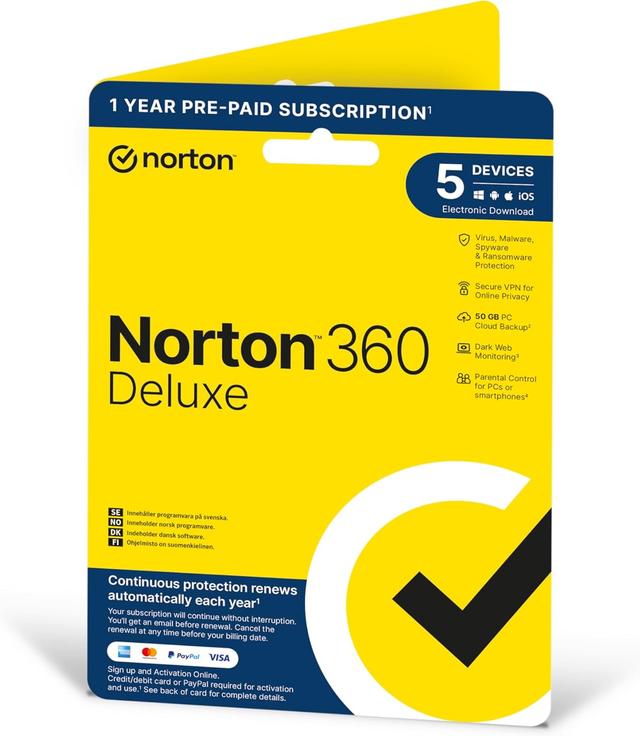 Norton 360 Deluxe Antivirus Software