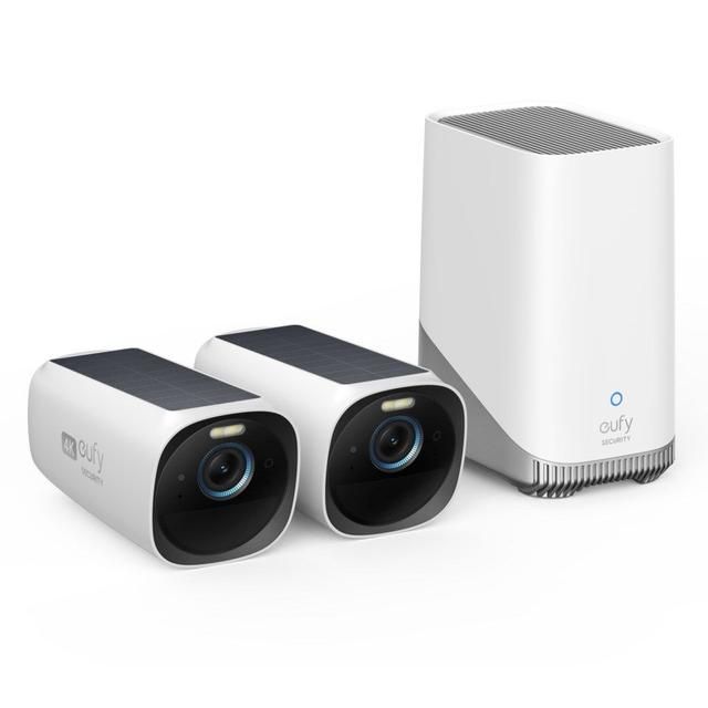 EufyCam 3 Kit med solpanel och två kameror