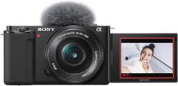 Sony ZVE10L Svart Kamera Med 16-50mm Objektiv