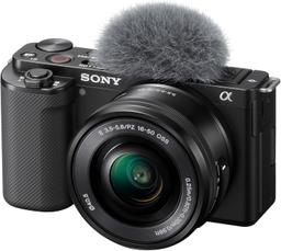 Sony ZVE10L Svart Kamera Med 16-50mm Objektiv
