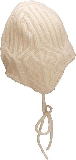 Girls Ecru Leaf Pattern mössa