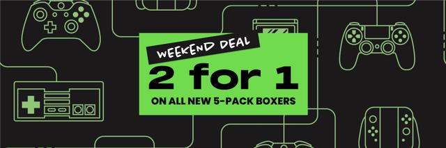 Frank Dandy 2 för 1 på 5-pack boxer