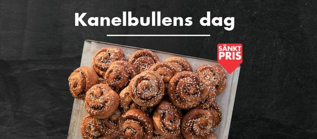 4 kanelbullar för 36 kr hos Biltema