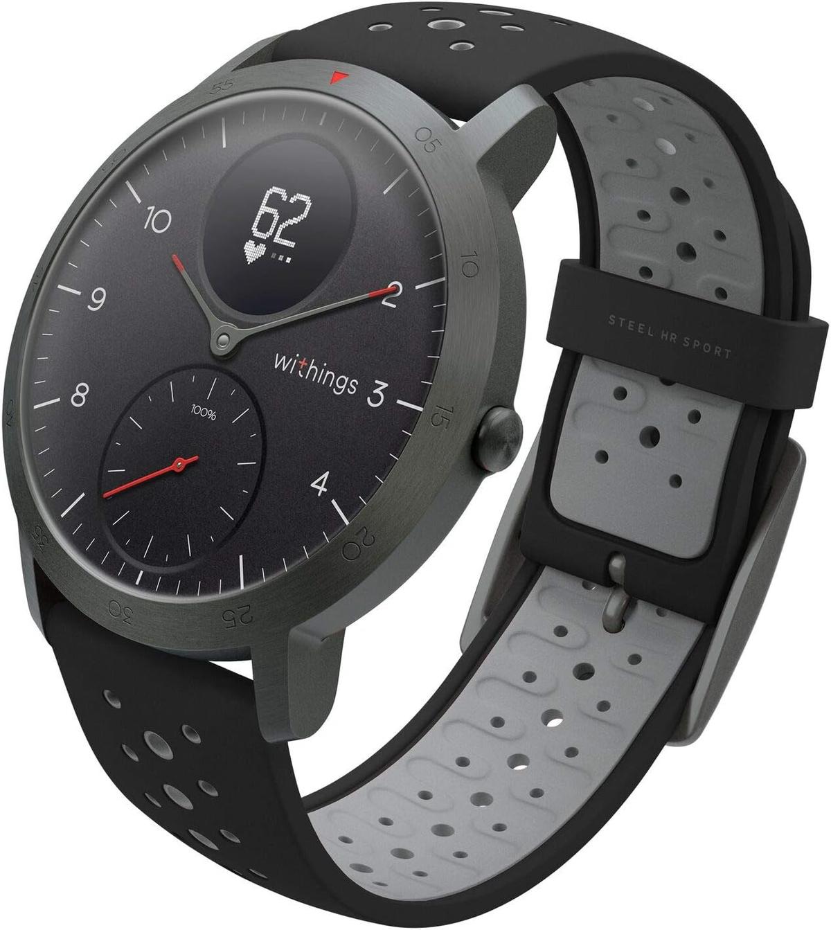 Withings Steel HR Sport 40mm svart aktivitetsklocka