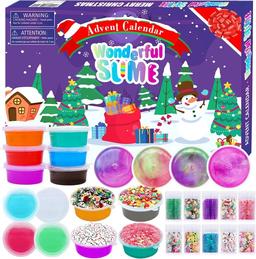 PANSHAN Adventskalender 2024 - Kristallslime och Fidgetleksaker