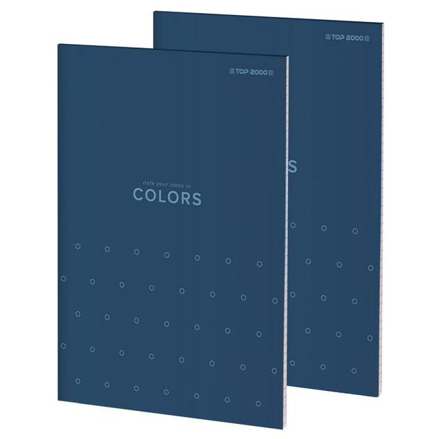 2000 Vivid Colors A5 rutat anteckningsblock