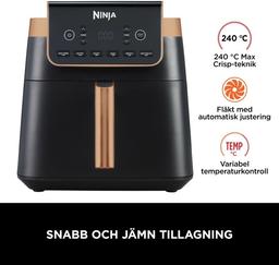 Ninja MAX PRO Luftfritös 6,2L Svart/Koppar