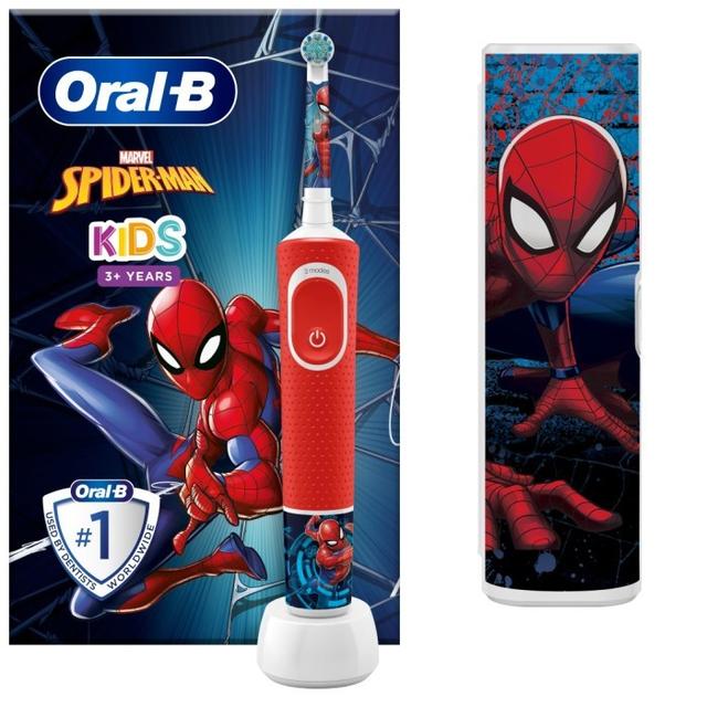 Oral-B Spider Man Eltandborste med Resefodral