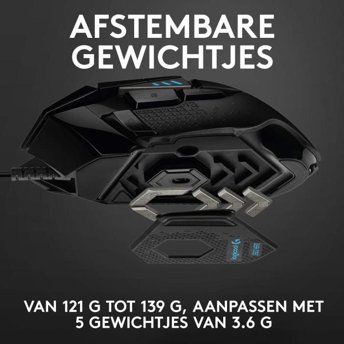 Logitech G502 HERO Gamingmus, 16K Sensor, RGB
