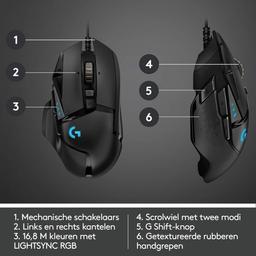 Logitech G502 HERO Gamingmus, 16K Sensor, RGB
