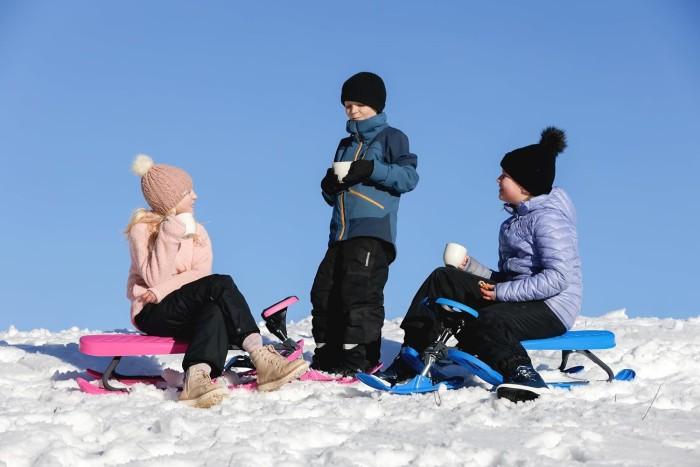 STIGA Snowracer Curve rattkälke med broms