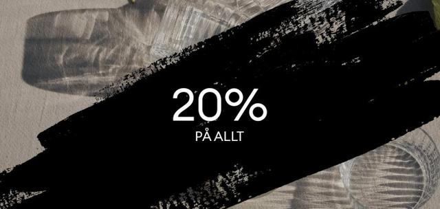 20 % rabatt på allt hos Granis