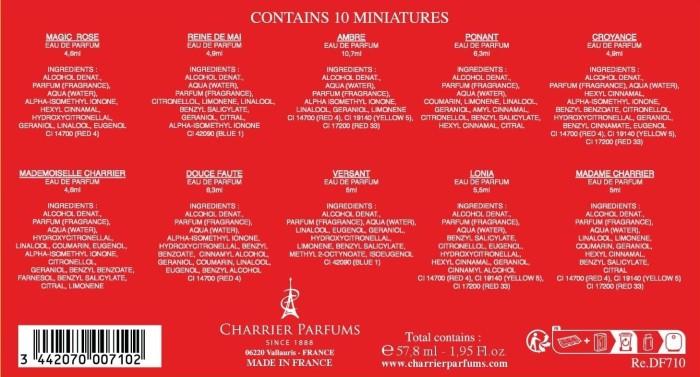 Charrier Parfums Eau de Parfum Set, 10 st