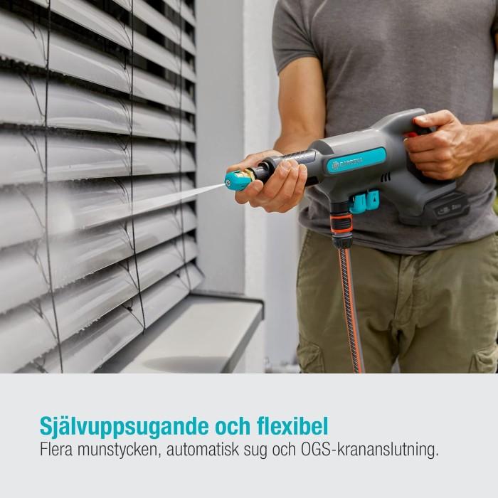 Gardena AquaClean 24/18V batteridriven högtryckstvätt
