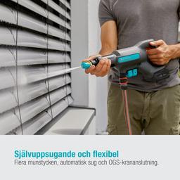 Gardena AquaClean 24/18V batteridriven högtryckstvätt