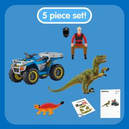 Schleich 41466 Quad escape from Velociraptor Dinosaurs