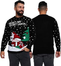 NOROZE Unisex Naughty Knit Christmas Sweater