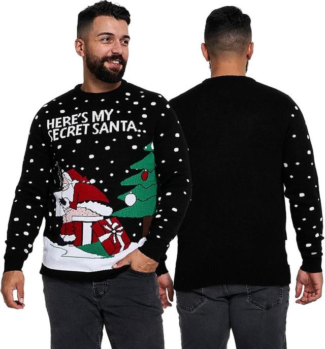 NOROZE Unisex Naughty Knit Christmas Sweater