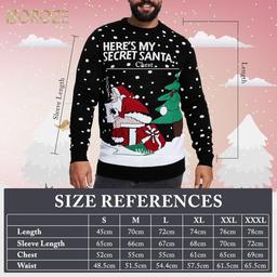 NOROZE Unisex Naughty Knit Christmas Sweater