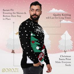 NOROZE Unisex Naughty Knit Christmas Sweater