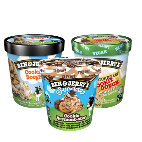 Skicka Ben & Jerrys-glass digitalt till någon person