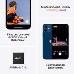 Apple iPhone 12 64GB blå (renoverad)