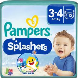 Pampers Splashers Storlek 3-4, 12-Pack vattentäta badblöjor
