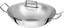 ZWILLING 32cm Wokpanna i rostfritt stål med lock