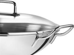 ZWILLING 32cm Wokpanna i rostfritt stål med lock