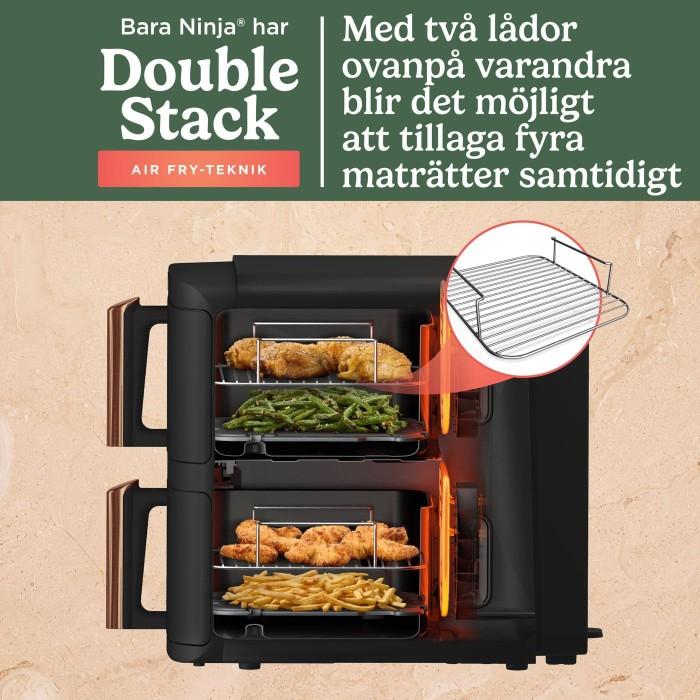 Ninja Double Stack XL luftfritös 9,5L med dubbla lådor