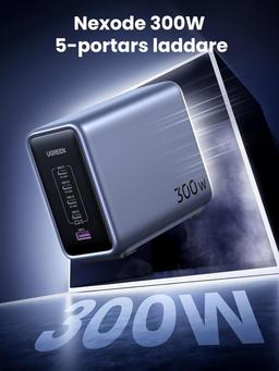 UGREEN Nexode 300W PD 3.1 GaN USB C-laddare