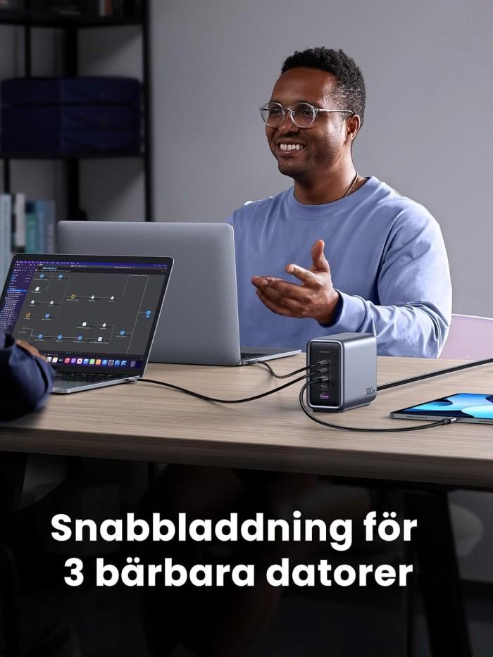 UGREEN Nexode 300W PD 3.1 GaN USB C-laddare