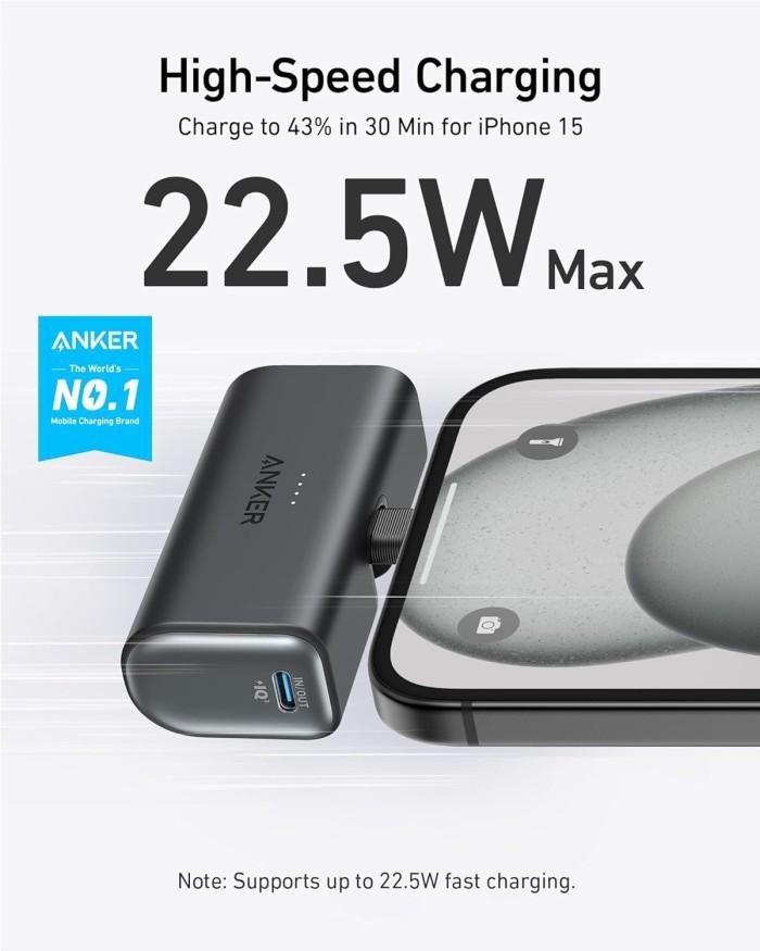 Anker Nano 5000 mAh 22.5W Power Bank