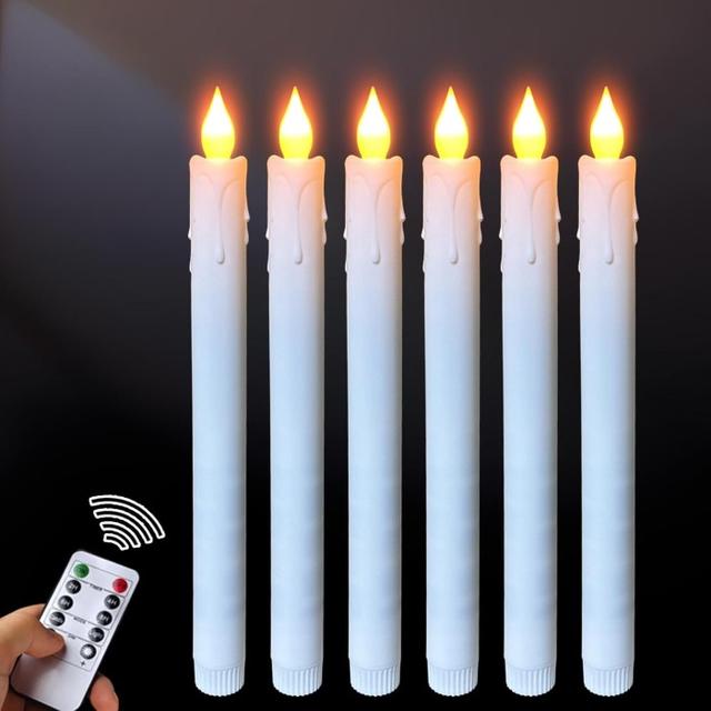 LED ljus med timer, låga eller stilla ljus & fjärrkontroll