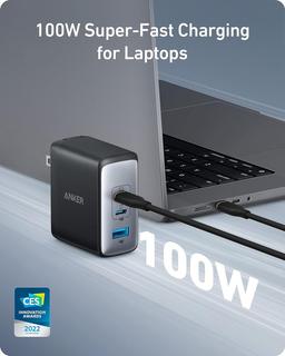 100W USB C-snabbladdare, Anker 736 Charger (Nano II)