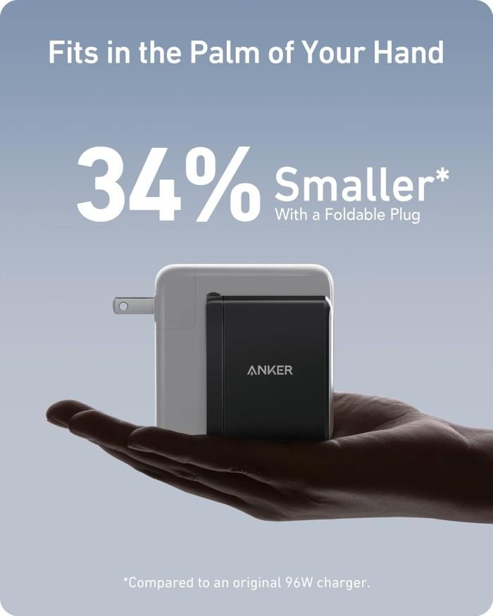 100W USB C-snabbladdare, Anker 736 Charger (Nano II)