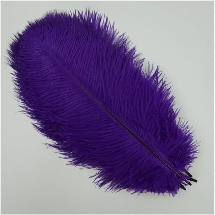Naturliga Svarta Strutsfjädrar 15-20 cm, 30-Pack
