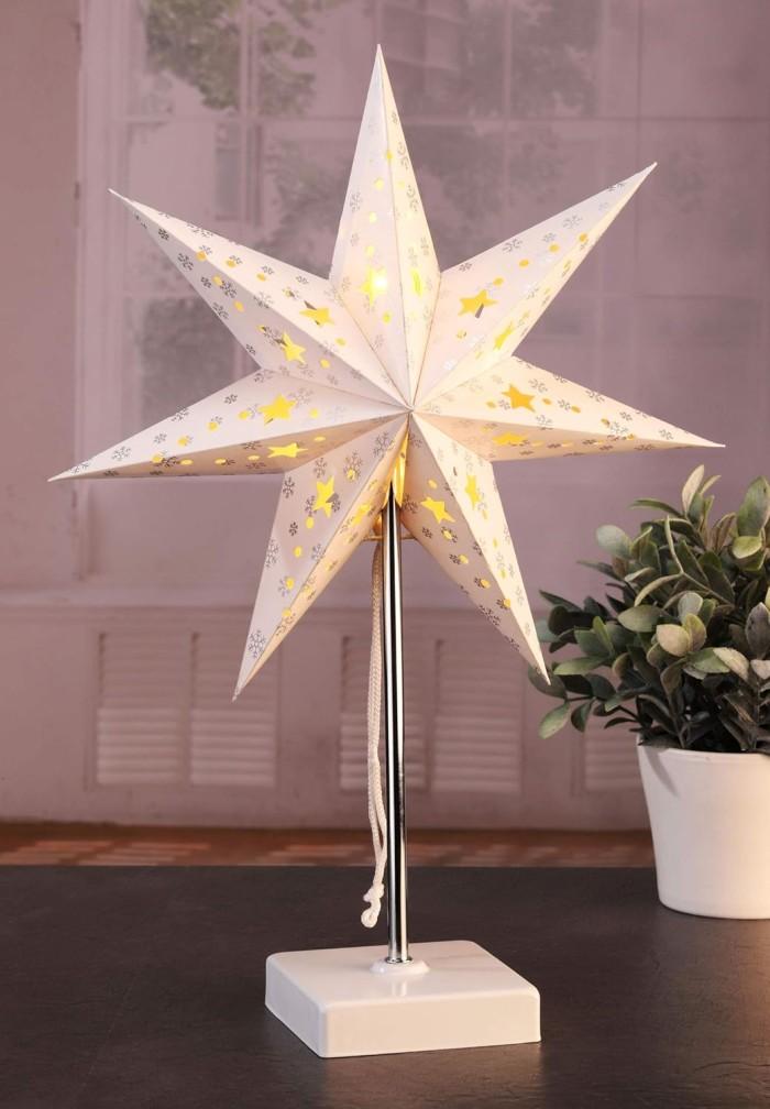 LED Julstjärna Bordslampa 47x35cm Varmvit