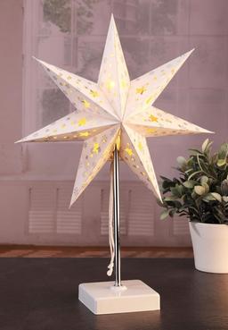 LED Julstjärna Bordslampa 47x35cm Varmvit