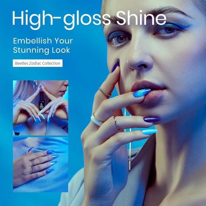 Nagellackset, 6 delar - Blå
