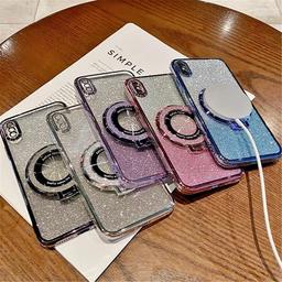 Magnetiskt Glitterfodral för Samsung A35 5G - Svart