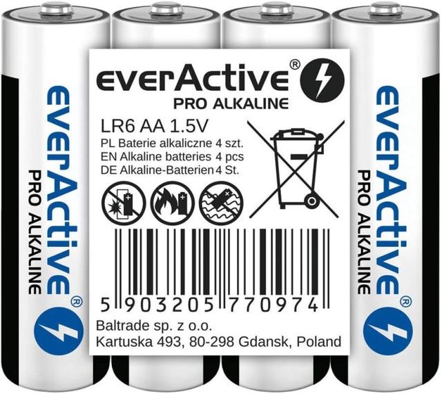 everActive Pro AA Alkaline 40-pack batterier