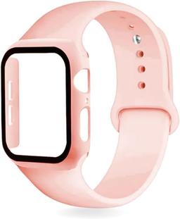 Silikonarmband i rosa för Apple Watch 40 mm