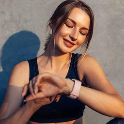 Silikonarmband i rosa för Apple Watch 40 mm