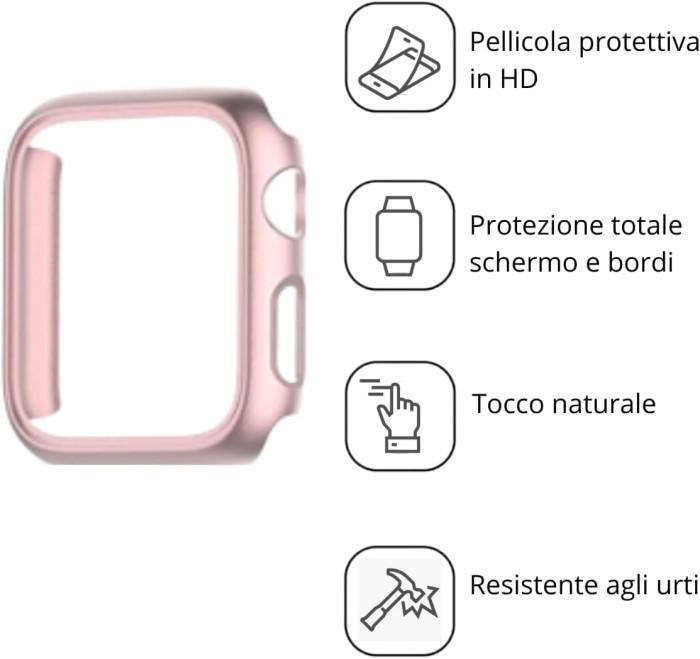 Silikonarmband i rosa för Apple Watch 40 mm