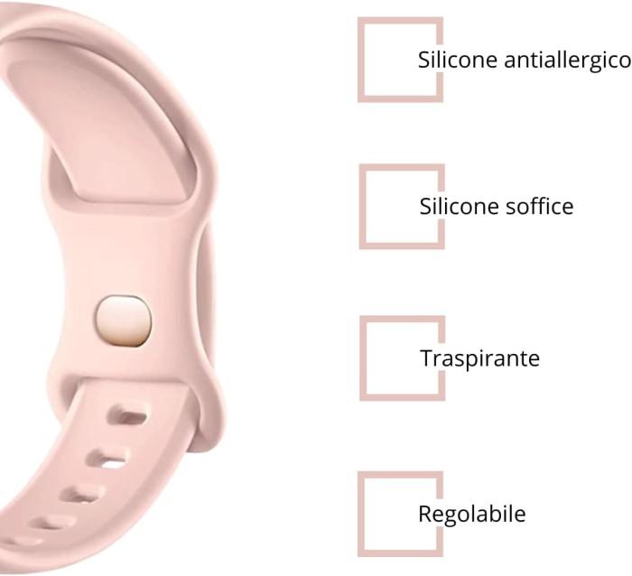 Silikonarmband i rosa för Apple Watch 40 mm