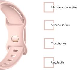 Silikonarmband i rosa för Apple Watch 40 mm