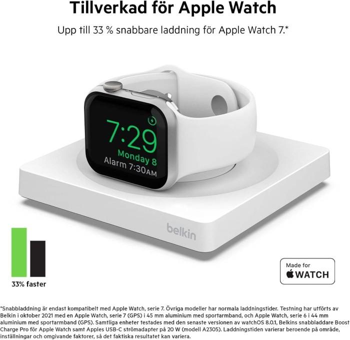 Belkin MFi-certifierad snabbladdare för Apple Watch