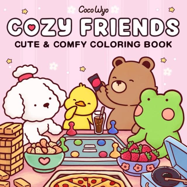 Coco Wyo - Cozy Friends målarbok